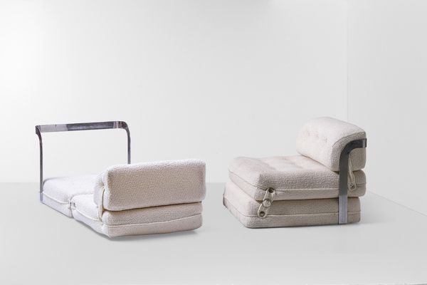 Due poltrone chaise longue  - Asta Design - Associazione Nazionale - Case d'Asta italiane