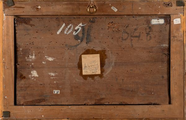 ,Jan de Momper, detto Monsù X : Marina in tempesta con astanti in riva  - Asta Dipinti e Disegni Antichi - Associazione Nazionale - Case d'Asta italiane