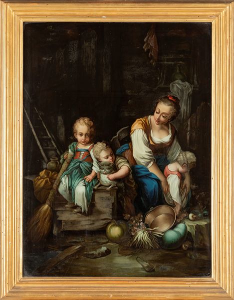 ,Scuola dell'Italia settentrionale, secolo XVIII : La Belle Villageoise  - Asta Dipinti e Disegni Antichi - Associazione Nazionale - Case d'Asta italiane