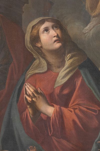 ,Pier Francesco Gianoli : Sacra Famiglia con angeli, Dio Padre e Spirito Santo  - Asta Dipinti e Disegni Antichi - Associazione Nazionale - Case d'Asta italiane