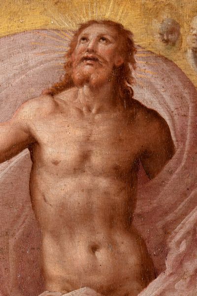 ,Tommaso Manzuoli, detto Maso da San Friano : Ascensione di Cristo con la Vergine, gli Apostoli e le Sante Agnese ed Elena  - Asta Dipinti e Disegni Antichi - Associazione Nazionale - Case d'Asta italiane