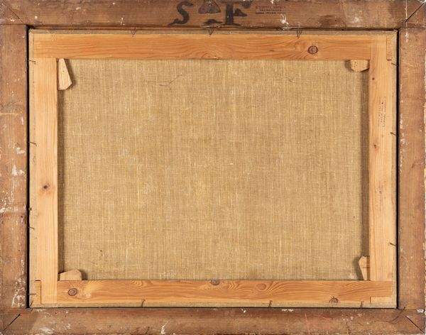 ,Scuola dell'Italia settentrionale, secolo XVIII : Capriccio architettonico con viandanti e corso d'acqua  - Asta Dipinti e Disegni Antichi - Associazione Nazionale - Case d'Asta italiane