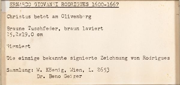 ,Giovanni Bernardino Azzolino, detto Bernardino Siciliano : Cristo nell'Orto del Getsemani  - Asta Dipinti e Disegni Antichi - Associazione Nazionale - Case d'Asta italiane