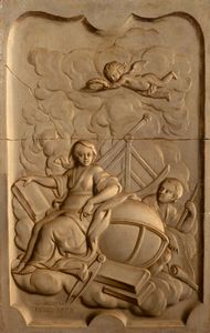 ,Scuola francese, secolo XIX - Allegoria dell'Astronomia, en grisaille