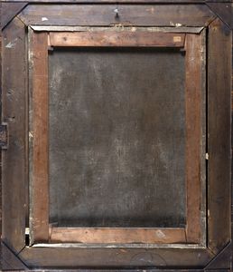 ,Nicola Vaccaro : Adorazione dei Magi entro ghirlanda di fiori  - Asta Dipinti e Disegni Antichi - Associazione Nazionale - Case d'Asta italiane