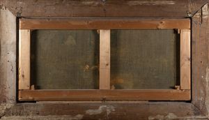 ,Scuola italiana, secolo XVII : Scontro di cavalieri presso un ponte  - Asta Dipinti e Disegni Antichi - Associazione Nazionale - Case d'Asta italiane