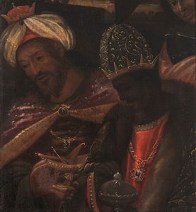 ,Scuola veneta, secolo XVII - Adorazione dei Magi (frammento)