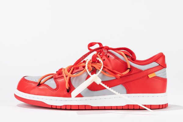 ,NIKE : Dunk Low Off-White University Red - Taglia US 11 EUR 45  - Asta Sneakerhead: la prima asta di sneakers in Italia - Associazione Nazionale - Case d'Asta italiane