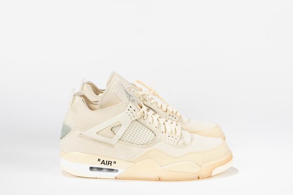 ,NIKE : Jordan 4 Retro Off-White Sail (W) - Taglia US 14 (W) EUR 47  - Asta Sneakerhead: la prima asta di sneakers in Italia - Associazione Nazionale - Case d'Asta italiane