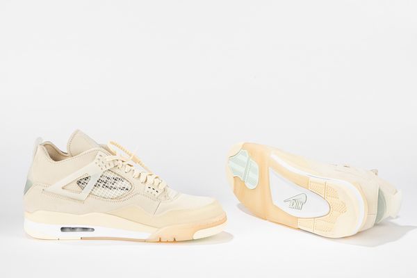 ,NIKE : Jordan 4 Retro Off-White Sail (W) - Taglia US 14 (W) EUR 47  - Asta Sneakerhead: la prima asta di sneakers in Italia - Associazione Nazionale - Case d'Asta italiane