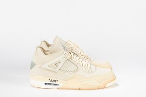 ,NIKE : Jordan 4 Retro Off-White Sail (W) - Taglia US 14 (W) EUR 47  - Asta Sneakerhead: la prima asta di sneakers in Italia - Associazione Nazionale - Case d'Asta italiane
