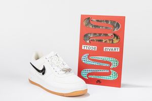 ,NIKE : Air Force 1 Low Travis Scott (AF100) - Taglia US 9 EUR 42.5  - Asta Sneakerhead: la prima asta di sneakers in Italia - Associazione Nazionale - Case d'Asta italiane