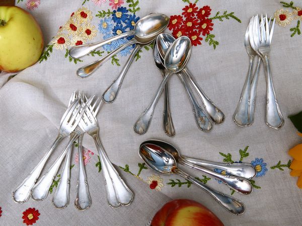 Lotto di posatine in argento  - Asta House Sale: Un'elegante casa fiorentina - Associazione Nazionale - Case d'Asta italiane