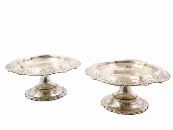 Coppia di alzatine Tiffany & Co in argento 925/1000  - Asta House Sale: Un'elegante casa fiorentina - Associazione Nazionale - Case d'Asta italiane