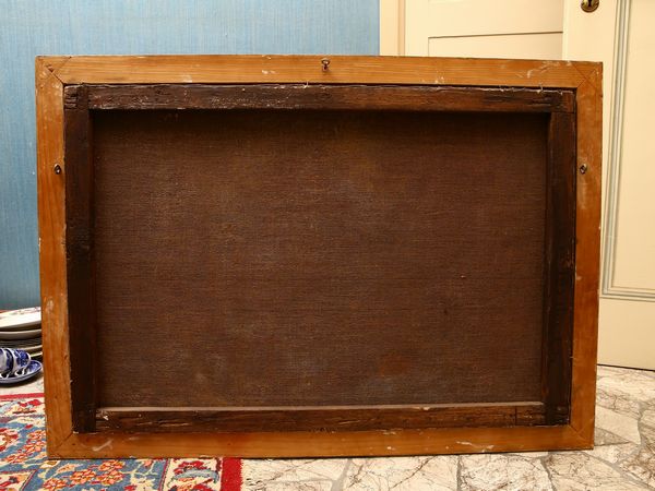 ,Scuola fiamminga del XVII/XVIII secolo : Paesaggi fluviali con personaggi  - Asta House Sale: Un'elegante casa fiorentina - Associazione Nazionale - Case d'Asta italiane