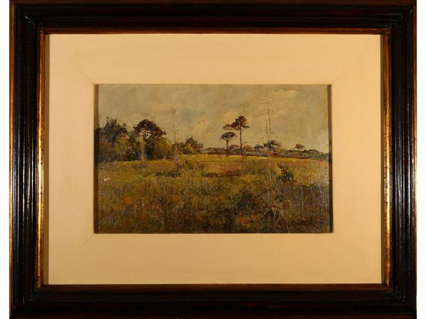 ,Scuola toscana : Paesaggio di campagna  - Asta House Sale: Un'elegante casa fiorentina - Associazione Nazionale - Case d'Asta italiane