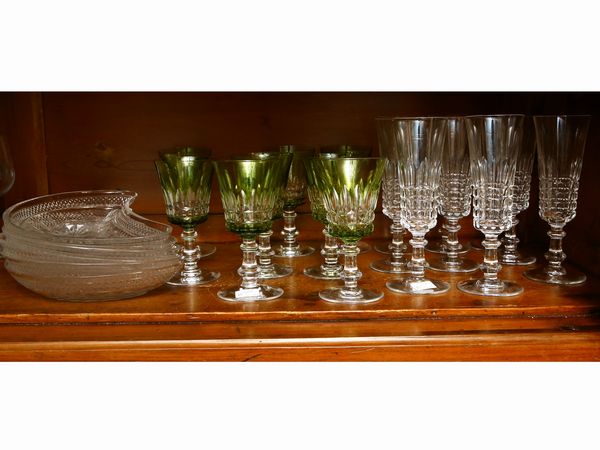 Lotto di oggetti per la tavola in cristallo  - Asta House Sale: Un'elegante casa fiorentina - Associazione Nazionale - Case d'Asta italiane