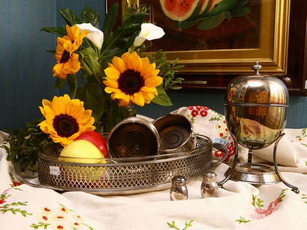 Lotto di accessori per la tavola in metallo argentato  - Asta House Sale: Un'elegante casa fiorentina - Associazione Nazionale - Case d'Asta italiane