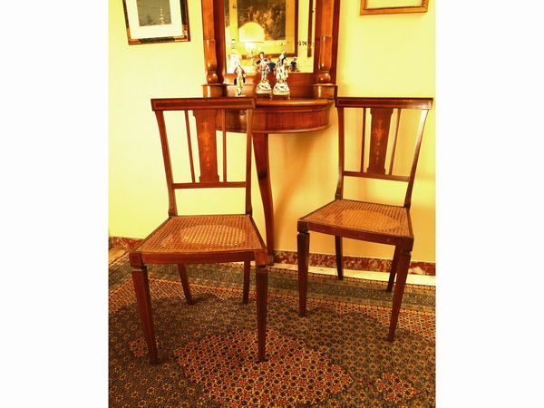 Coppia di sedie in mogano  - Asta House Sale: Un'elegante casa fiorentina - Associazione Nazionale - Case d'Asta italiane