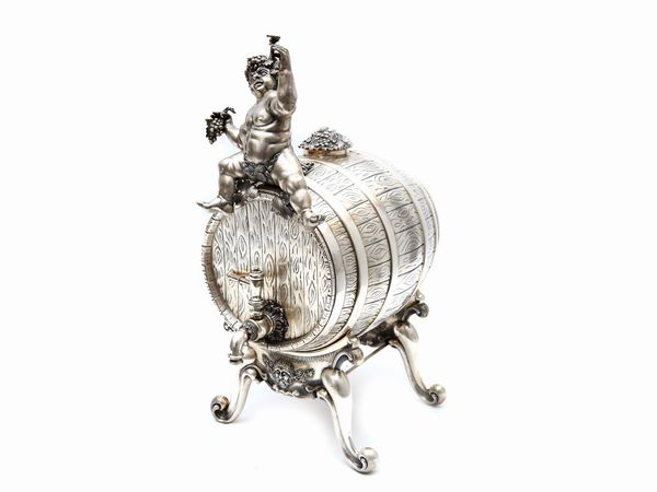 Botticella per vini liquorosi in argento  - Asta House Sale: Un'elegante casa fiorentina - Associazione Nazionale - Case d'Asta italiane