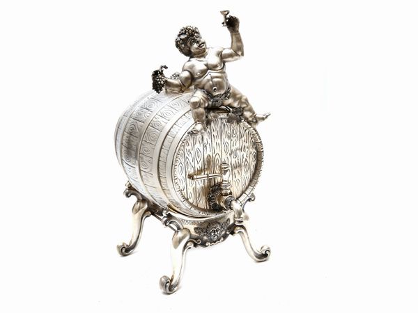 Botticella per vini liquorosi in argento  - Asta House Sale: Un'elegante casa fiorentina - Associazione Nazionale - Case d'Asta italiane