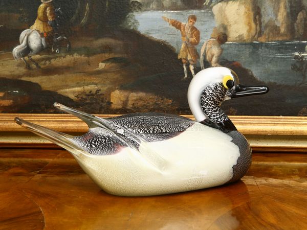 Anatra in vetro soffiato di Murano  - Asta House Sale: Un'elegante casa fiorentina - Associazione Nazionale - Case d'Asta italiane