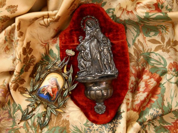 Acquasantiera in argento  - Asta House Sale: Un'elegante casa fiorentina - Associazione Nazionale - Case d'Asta italiane