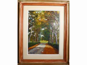 ,Scuola toscana - Paesaggi campestri