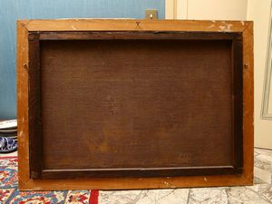 ,Scuola fiamminga del XVII/XVIII secolo : Paesaggi fluviali con personaggi  - Asta House Sale: Un'elegante casa fiorentina - Associazione Nazionale - Case d'Asta italiane