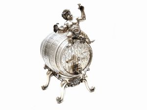 Botticella per vini liquorosi in argento  - Asta House Sale: Un'elegante casa fiorentina - Associazione Nazionale - Case d'Asta italiane