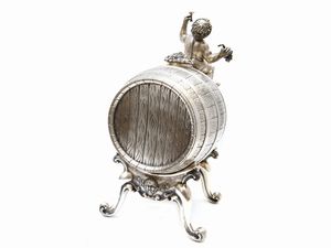 Botticella per vini liquorosi in argento  - Asta House Sale: Un'elegante casa fiorentina - Associazione Nazionale - Case d'Asta italiane