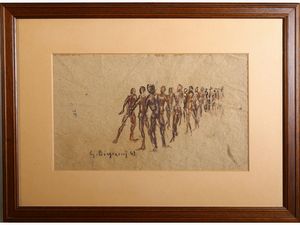 ,GUIDO BORGIANNI - Figure e studio di animale