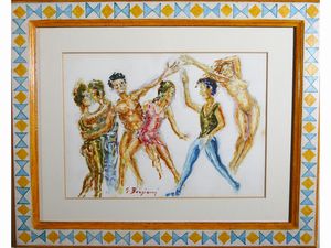 ,GUIDO BORGIANNI : Figure e studio di animale  - Asta House Sale: Un'elegante casa fiorentina - Associazione Nazionale - Case d'Asta italiane