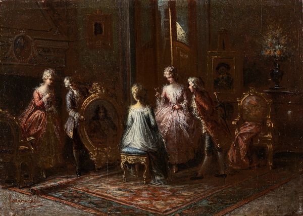 ,Nazzareno Sidoli : I ritratti degli avi  - Asta Arte figurativa tra XIX e XX Secolo - Associazione Nazionale - Case d'Asta italiane