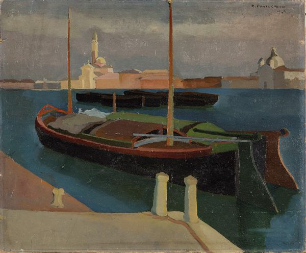 ,Raffaele Pontecorvo : Venezia, Canale della Giudecca  - Asta Arte figurativa tra XIX e XX Secolo - Associazione Nazionale - Case d'Asta italiane