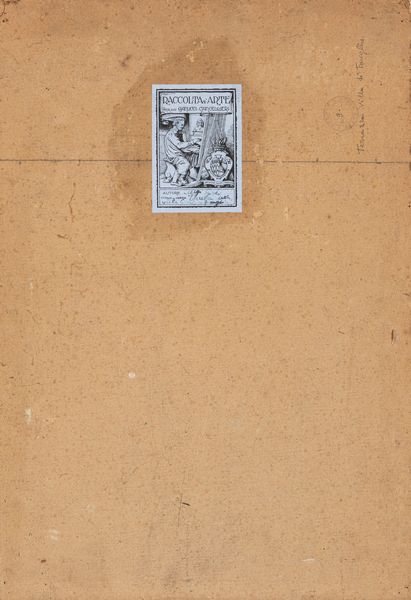 ,Luigi Gioli : Terrazza della Villa Gioli  - Asta Arte figurativa tra XIX e XX Secolo - Associazione Nazionale - Case d'Asta italiane