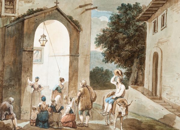 ,Bartolomeo Pinelli : Cappella di Orazioni notturne a Tivoli  - Asta Arte figurativa tra XIX e XX Secolo - Associazione Nazionale - Case d'Asta italiane