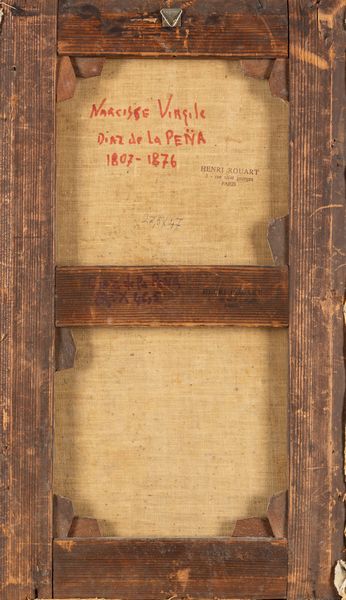 ,Narcisse Virgilio Díaz de la Peña : Il bacio rubato  - Asta Arte figurativa tra XIX e XX Secolo - Associazione Nazionale - Case d'Asta italiane