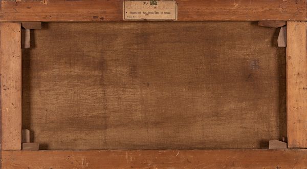 ,Ercole Calvi : Veduta di Castel Sant'Angelo a Roma  - Asta Arte figurativa tra XIX e XX Secolo - Associazione Nazionale - Case d'Asta italiane