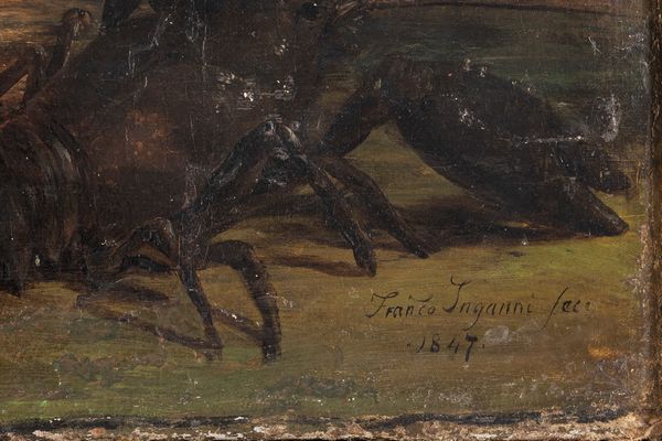 ,Francesco Inganni : L'uscita dall'arca di No dopo il Diluvio Universale  - Asta Arte figurativa tra XIX e XX Secolo - Associazione Nazionale - Case d'Asta italiane