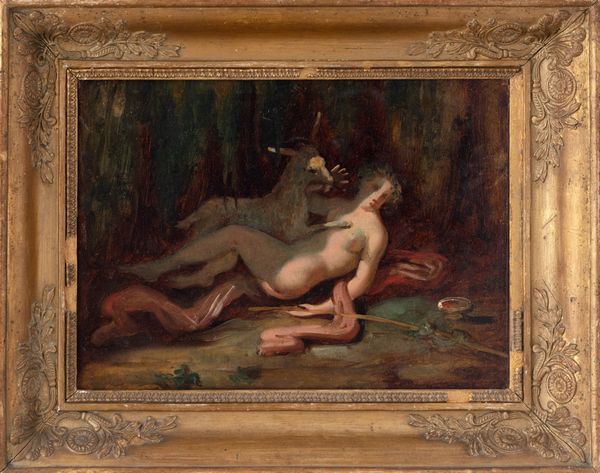 ,Scuola italiana, secolo XIX : Scena bacchica  - Asta Arte figurativa tra XIX e XX Secolo - Associazione Nazionale - Case d'Asta italiane