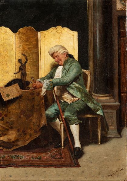 ,Giuseppe Guzzardi : Il collezionista  - Asta Arte figurativa tra XIX e XX Secolo - Associazione Nazionale - Case d'Asta italiane