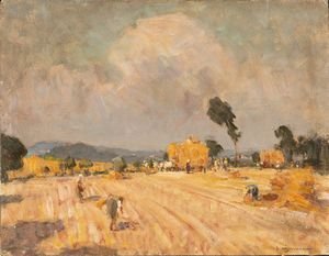 ,Lidio Ajmone - La mietitura