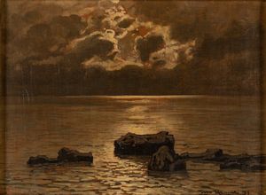 ,Gino Romiti - Crepuscolo sul mare