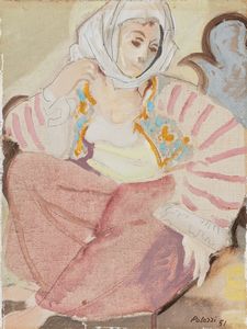 ,Bernardino Palazzi - Piccola odalisca