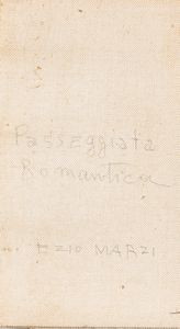 ,Ezio Marzi : Passeggiata romantica  - Asta Arte figurativa tra XIX e XX Secolo - Associazione Nazionale - Case d'Asta italiane