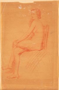 ,Giuseppe Magni : Studio di nudo femminile  - Asta Arte figurativa tra XIX e XX Secolo - Associazione Nazionale - Case d'Asta italiane