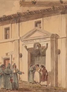 ,Bartolomeo Pinelli - S. Giuseppe dei Falegnami sopra il carcere Mamertino