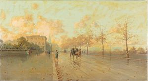 ,Aurelio Catti - Autunno nel viale