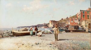 ,Giuseppe Laezza - Napoli, vita presso Palazzo Donn'Anna